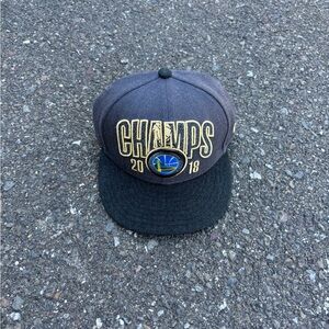 Y2K New Era Golden State Warriors Championship Hat Snapback Cap